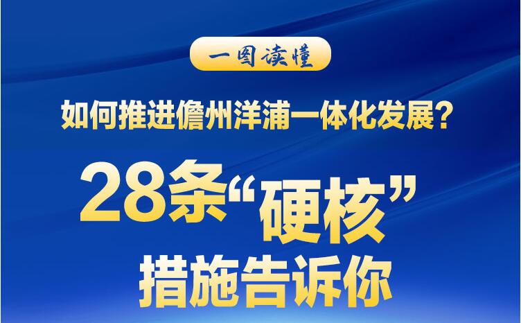 如何推進儋州洋浦一體化發展？28條“硬核”措施告訴你！