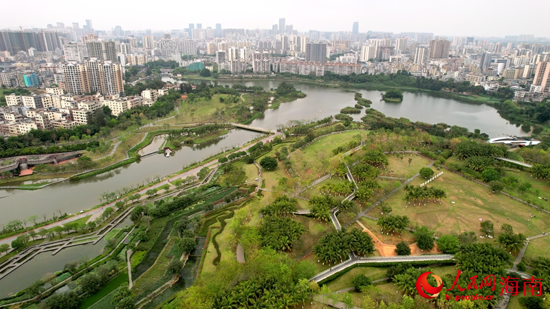 美舍河鳳翔濕地公園。人民網(wǎng) 孟凡盛攝