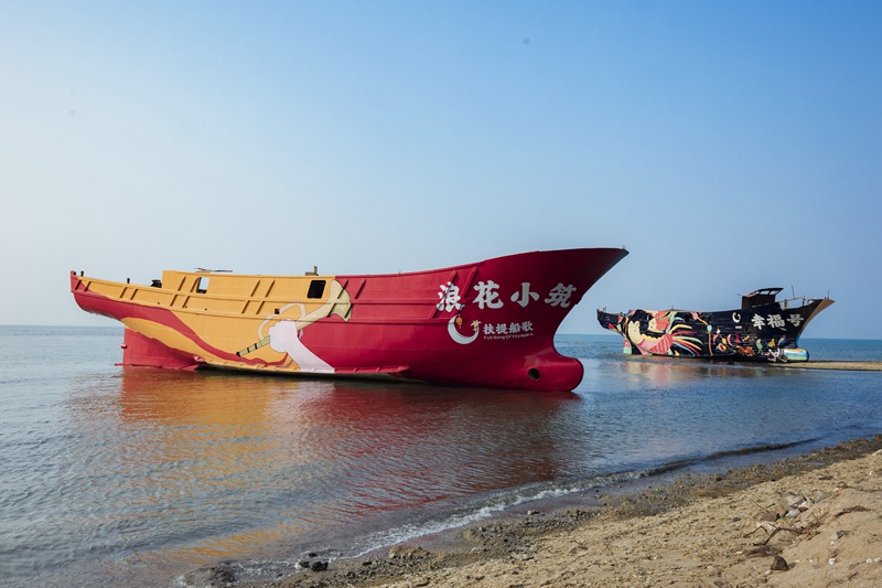 東英鎮(zhèn)扶提船歌項(xiàng)目。臨高縣東英鎮(zhèn)供圖