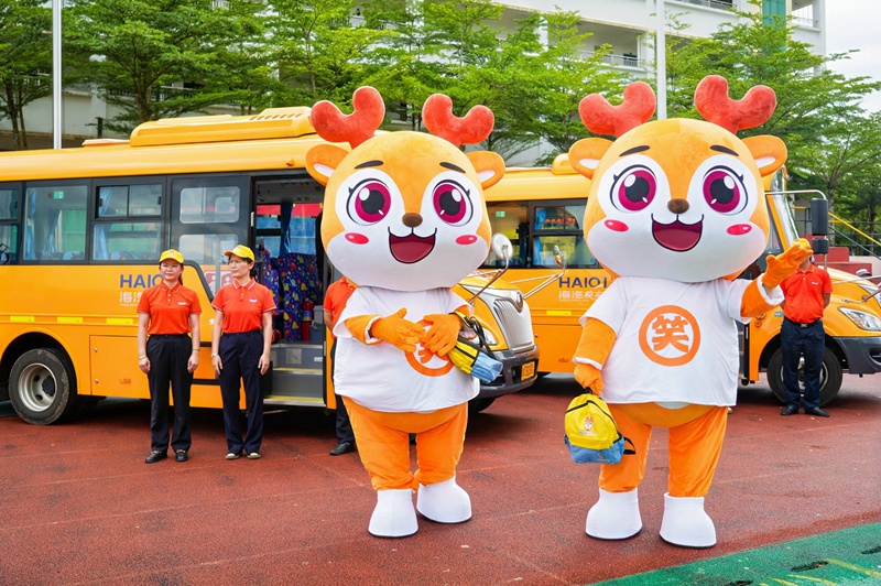 校車安全進校園活動現場。何小瑜攝