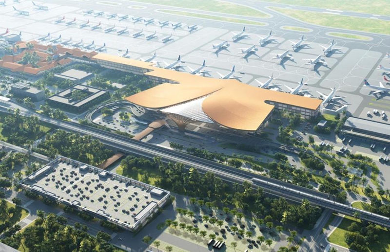 三亞鳳凰國際機場三期改擴建項目效果圖。李景致供圖