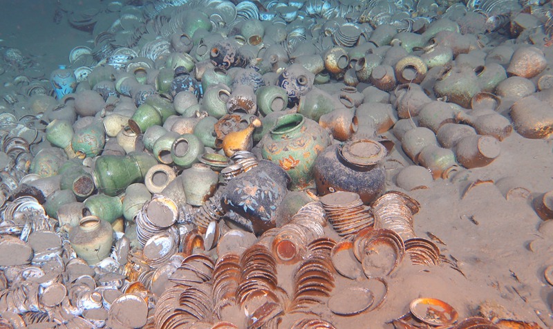 南海沉船出水文物圖片。中國（海南）南海博物館供圖