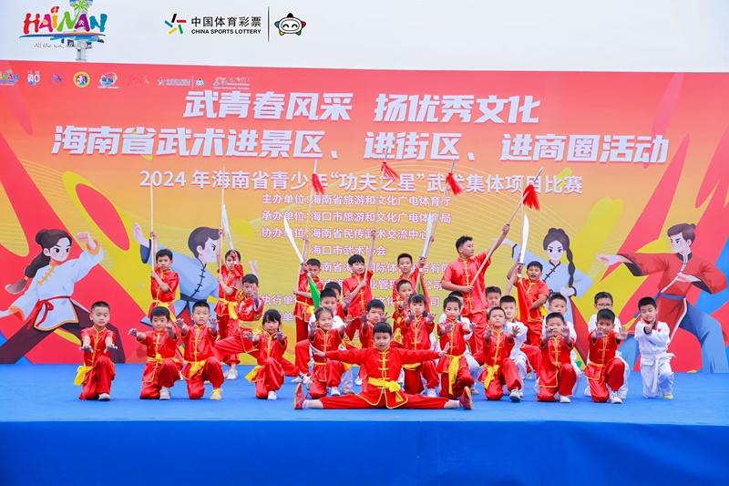 圖說(shuō)：武術(shù)進(jìn)景區(qū)、街區(qū)、商圈活動(dòng)現(xiàn)場(chǎng)。主辦方供圖