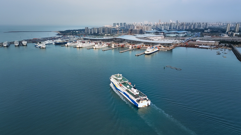 海口新海港。瓊州海峽輪渡公司供圖