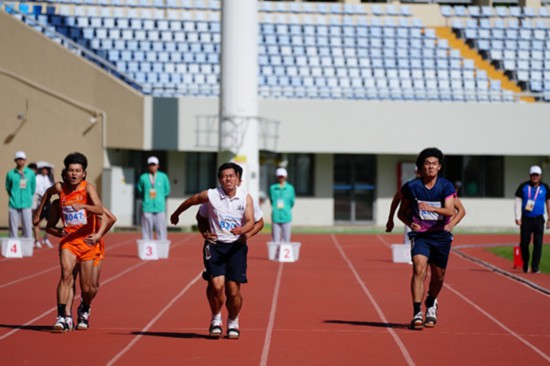 板鞋競速男子60米比賽。馬那甫攝